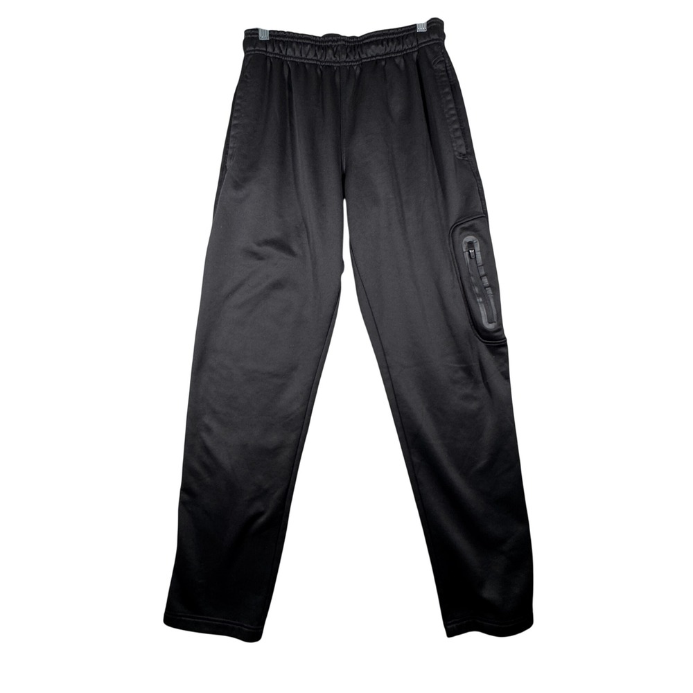 Reebok Track Pants Women Athletic Training Workout Jogger Zip Pocket Black Small